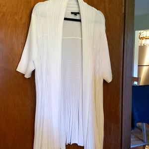 Lane Bryant white open light weight sweater. Size 22/24